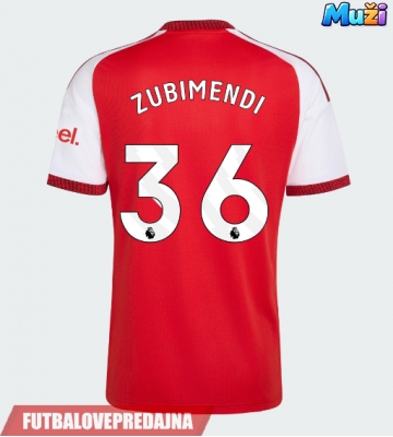 Lacne Muži Futbalové dres Arsenal Martin Zubimendi #36 2026-27 Krátky Rukáv - Domáci